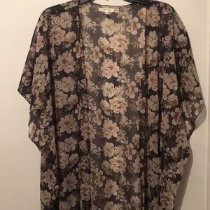 Maurices Floral Print Kimono